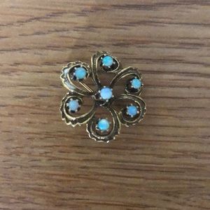 14k Gold and opal brooch